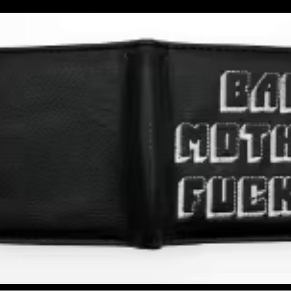 Black Leather Wallet men women - Picture 3 of 6